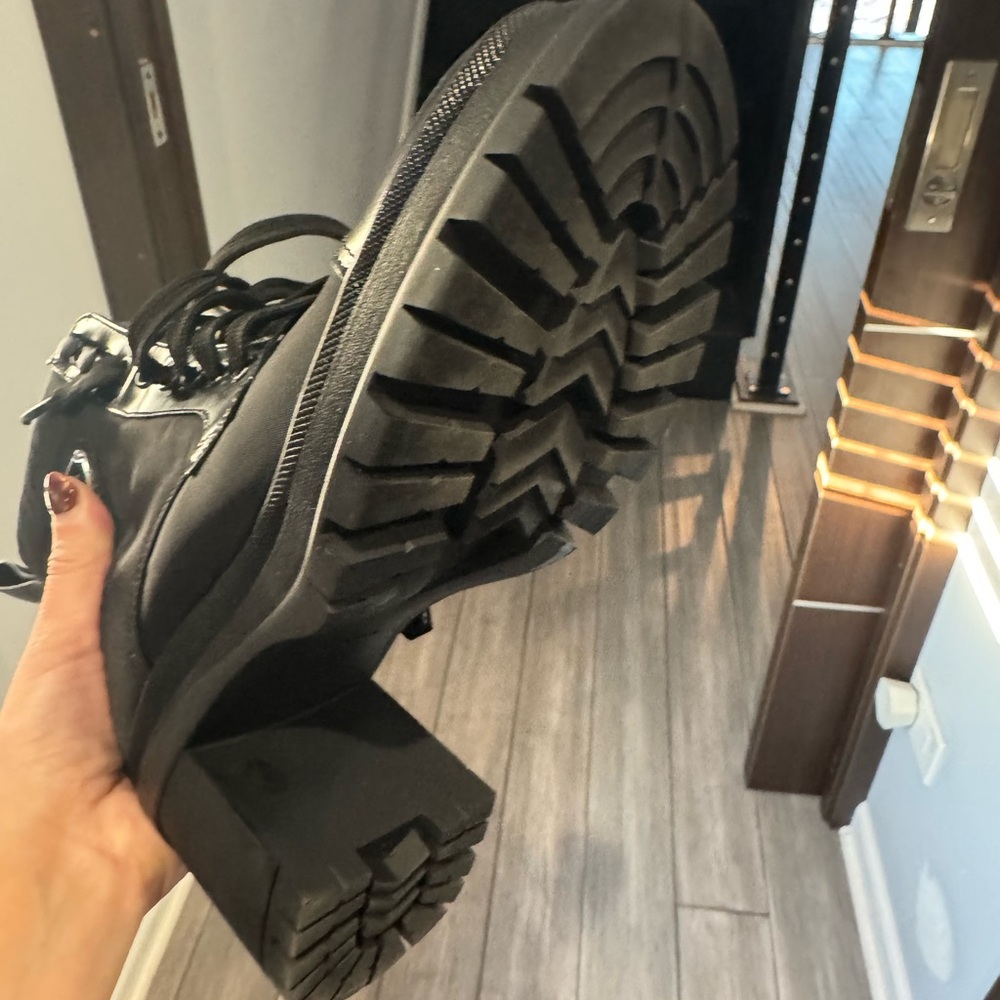 Prada Black Combat & Moto Boots - Picture 7 of 7